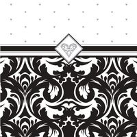 Creative Converting 16 Count 3-Ply Paper Lunch Napkins, Ever After