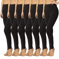High Waisted Leggings for Women - Soft Athletic Tummy Control Pants for Running Cycling Yoga Workout - Reg & Plus Size
