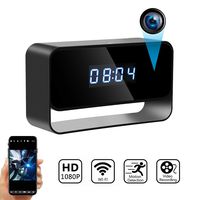 Hidden Camera Clock Wireless Spy Cameras HD 1080P WiFi Secret Covert Nanny Cam Home Office Surveillance Security Motion Detection Enhanced Night Vision Live Streaming via Android iOS App