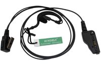 SUNDELY G-Shape Clip Ear Earpiece Headset with PTT Button & Mic Kenwood Radio NX-200 TK-180 TK-380 TK-480 TK-2180 TK-3180 TKR-830 Multi-pin