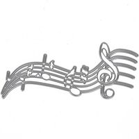 ZbFwmx Music Metal Die Cutting Dies Scrapbooking Embossing Folder Suit for Big Shot Cutting Machine