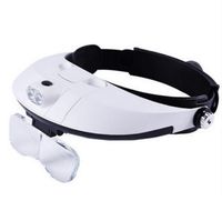 Magnifying Glass With Light LED Light Reading Headset Magnifying Glass 10 Times For Old Glasses High-end Crafts Gifts