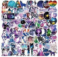100 Packs Galaxy Style Stickers Water Bottles Laptop Car Hydroflasks Phone Computer Guitar Skateboard Hydroflasks Vinyl Sticker Waterproof Cute Aesthetic Trendy Decals for Teens Girls Adults