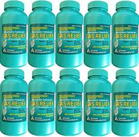 Simethicone 80 mg Anti-Gas Mint Flavor Chewable Tablets Generic for Mylanta Gas, Gas-X Regular For Fast Relief of Acid Indigestion Heartburn Sour Stomach Gas and Bloating 100 Tablets Bottle Pack of 10