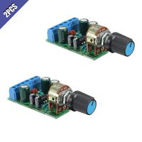 Ximimark DC 1.8-12V TDA2822M Audio Amplifier Board 2.0 Channel Stereo Amp 3.5mm AUX Audio Amplifier Module 2Pcs