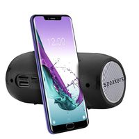 GOWOM Portable Wireless Bluetooth Stereo SD Card FM Speaker for Smartphone Tablet PC (Black)