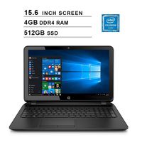2019 Premium Flagship HP Pavilion 15.6 Inch HD Laptop (Intel Celeron N2840, 2.16GHz up to 2.58GHz, 4GB RAM, 512GB SSD, DVDRW, WiFi, Bluetooth, HDMI, Windows 10 Home) (Renewed)