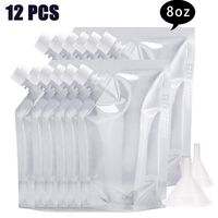 Cruises hidden flask bag flask pouch Concealable And Reusable kit Plastic Liquor Pouches flask Sneak anywhere drinking flask water bottle kit travelling flask (8OZ-12PCS)