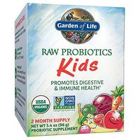 Garden of Life - RAW Probiotics Kids - Acidophilus and Bifidobacteria Organic Probiotic Supports Digestive Health and Immune System - Gluten and Soy-Free, Certified Organic - 3.4 oz (Shipped Cold)