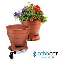 OSD Audio Bluetooth Planter Speakers - Outdoor Water Drainage Pair, Terra Cotta - BPS520