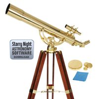 Celestron 21034 Ambassador 80mm Refractor Telescope (Brass)