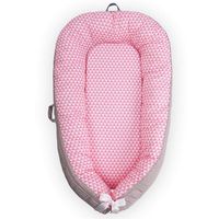 LOAOL Baby Portable Lounger Snuggle Infant Nest Bassinet Reversible Co Sleeping Cribs Newborn Bumper (BY-2013)