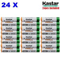 Kastar AAA 24-Pack Ni-MH 1000mAh Super High-Capacity Rechargeable Battery Pre-Charged for Panasonic HHR-4DPA HHR-55AAABU HHR-65AAABU, Out Door Solar Light, Garden Landscaping Solar Light, Path Light