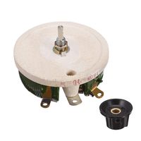 uxcell Wirewound Ceramic Potentiometer Variable Rheostat Resistor 150W 10R Ohm with Knobs