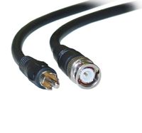 ACL 25 Feet RG59U Coaxial BNC Male to RCA Male Composite Video Cable, Black, 64% Braid, 75 Ohm