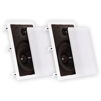 Theater Solutions CS8W in Wall 8" Speakers Surround Sound Home Theater Pair