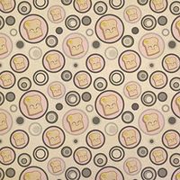 Cute Toast with Butter Kraft Present Gift Wrap Wrapping Paper