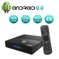 Android TV Box 9.0, Amlogic S905X2 Smart Box 4GB RAM 32GB ROM Quad-core Cortex-A53 2.4/5G WiFi Support HDMI 2.1/ 3D 4K HDR with Bluetooth 4.2,USB 3.0 Android Box