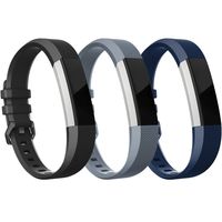 RedTaro Bands Compatible with FitbitAlta/Alta HR-Pack of 3(Black,Grey,Navy Blue) Small,Adjustable Replacement Accessory Bands/Straps for Fitbit Alta HR/Alta for Women/Men(no Fitbit Fitness Tracker)
