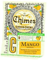 Chimes Ginger Chews Mango Chewy Candy 5oz. (Pack of 3)