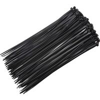 ELION Cable Zip Ties Heavy Duty 8 Inch - 150 Pieces, Multi-Purpose Nylon Ultra Strong Plastic Wire Ties, Durable Tensile Strength UV Resistant for, Home, Office, Garage and Outdoor(black)