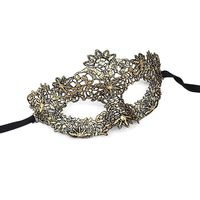 iMapo Masquerade Mask for Women, Mardi Gras Lace Masks, Cosplay Venetian Party Prom Ball Christmas Halloween Eye Lady Masks - Gold