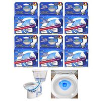 12 Pc Automatic Toilet Discs Bleach Cleaner Bowl Flush Tablet Tank Stain Remover