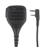 TYT Tytera Remote Speaker for MD-380 & MD-390 & Upgraded GPS MD-390 Waterproof Digital Radio, for 10-watt UV8000E High Power Two-Way Radio, for WouXun KG-D901, Black