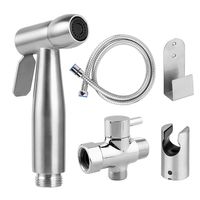 Bidet Sprayer for Toilet, Cloth Diaper Sprayer, Toilet Sprayer (Brushed Nickel) (502B)