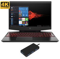 HP OMEN 15 Gaming and Entertainment Laptop (Intel i7-9750H 6-Core, 32GB RAM, 512GB PCIe SSD, 15.6" 4K UHD (3840x2160), NVIDIA RTX 2070 (Max-Q), Wifi, Bluetooth, Webcam, 3xUSB 3.1, 1xHDMI, Win 10 Home)
