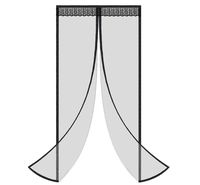 Magnetic Screen Door Full Frame Magnetic Door Screen with Heavy Duty Mesh Curtain Pet Friendly Door Mesh Screen with Magnet Magnetic Door Screen Door Net