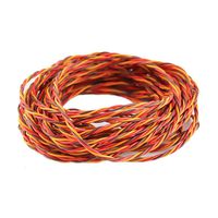 OliYin 32 feet 22AWG 60cores Twisted Servo Lead Servo Extended Cable Twisted Wire for JR Servo Extension