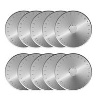 KISSWILL Rotary Cutter Blades 45mm, 10 Pack 45mm Rotary Blades Fits Fiskars, Olfa, Martelli, Truecut, DAFA Replacement, Quilting Scrapbooking Sewing Arts & Crafts, Sharp and Durable