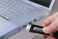 Plug and Play Flash Drive Voice Recorder, Multi-Colored