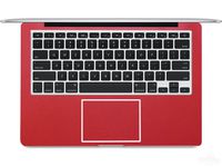 2-pack BingoBuy Customized Free Cut Palm Rest Palmrest sticker w/ Touchpad Trackpad sticker for 13.3" Apple Macbook Pro with retina Model No. A1425 or A1502 (Shimmery Red)