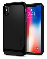 Spigen Neo Hybrid Designed for Apple iPhone X Case (2017) - Black & Shiny Black