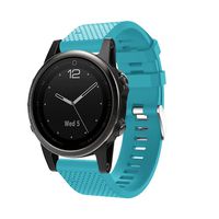 Hmlai Garmin Fenix 5S GPS Watch Band, 2017 Replacement Silicagel Quick Install Band Strap+Disassembly Tool for Garmin Fenix 5S GPS Watch (Sky Blue)