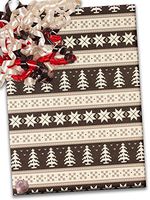 30" X 417' Fair Isle Gift Wrap Christmas