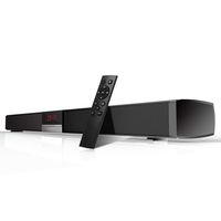 Sound Bar, ZEEPIN SR100 Wireless Bluetooth Soundbar for TV/PC/Smartphone, 34-Inch 40W 4 Speaker with IR Remote Control, AUX in, Wall Mountable, Optical, RCA Cable (Black)