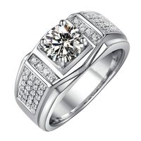 Womens Fashion Diamond Wedding Ring, Cnebo Elegant Heart Diamond CZ Zircon Ring,Couple Men Women Engagement Ring Jewelry Valentines Gift