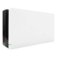 eXtremeRate White Custom Faceplate for Nintendo Switch Charging Dock, Soft Touch Grip DIY Replacement Housing Shell for Nintendo Switch Dock - Dock NOT Included