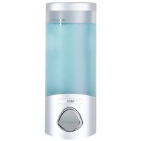 Better Living Products 76134-1 Euro Uno Shower Liquid Dispenser with Translucent Container, Satin Silver