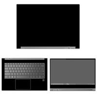 decalrus - Protective Decal Black Skin Sticker for Lenovo Yoga C930 (13.9" Screen) case Cover wrap LEyoga13_C930-90