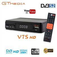 GT MEDIA Freesat V7S FTA Satellite TV Receiver HD DVB-S/S2 SAT Finder TV Decoder,Supports PowerVu,DRE & Biss Key,YouTube,Newcam ect.