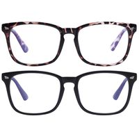 Blue Light Blocking Glasses Square Nerd Eyeglasses Frame Anti Blue Ray Computer Glasses Non Prescription