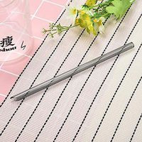 Glass Drinking Straws Shatter Resistant Extra Wide Reusable Drinking Straws Straight Glass Drinking Straws Non-Toxic, Eco-Friendly for Milkshakes, Frozen Drinks 1PC (Gray)