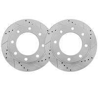 Detroit Axle - 13.03" (331mm) Drilled & Slotted FRONT Brake Rotors for 4WD Ford Excursion F-250 F-350 F-450 F-550 Super Duty