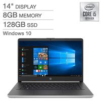 HP 14" FHD IPS LED 1080p Laptop Intel Core i5-1035G4 8GB DDR4 128GB SSD Backlit Keyboard Windows 10 with S Mode