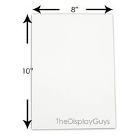 The Display Guys, Pack of 10, 8x10 Inches Picture Mat Matte Backing Boards for Framing, White Core