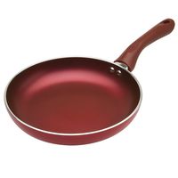 Ecolution Evolve Heavy-Gauge Aluminum with a Soft Silicone Handle  Dishwasher Safe Non-Stick Fry Pan, Crimson Red - 11" Diameter